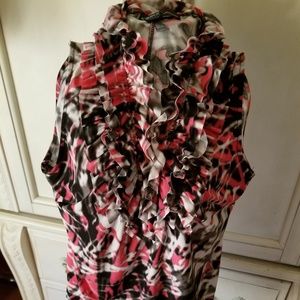 Ruffle sleeveless top